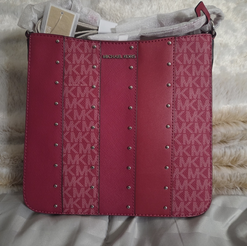 NWT - Michael Kors Studded Patchwork Crossbody